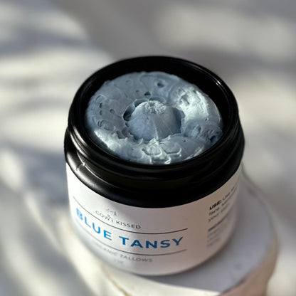 BLUE TANSY- FANCY FACE
